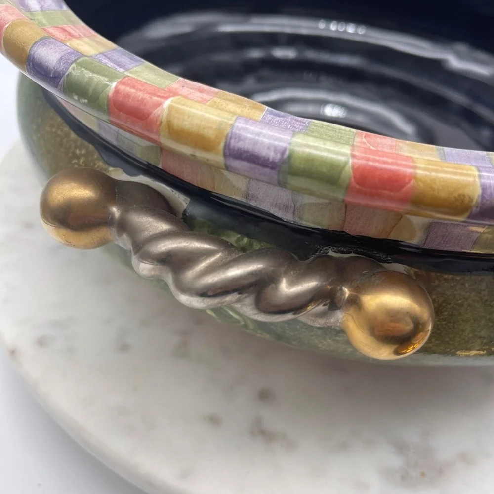 Rare! Mackenzie-Childs Piece De Resistance Lidded‎ Tureen Wonderful Condition - Picture 11 of 13